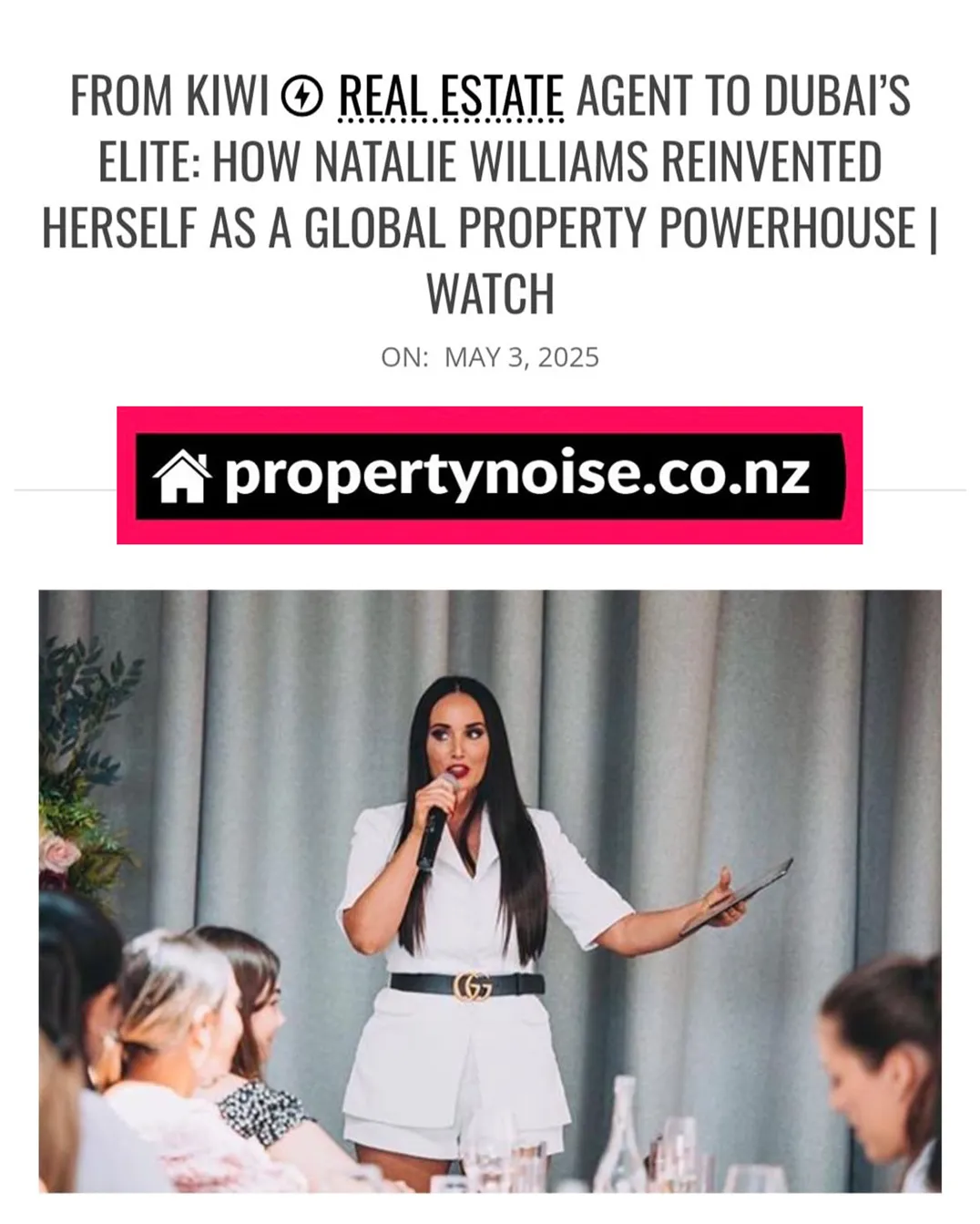 Dubai property advisor Natalie Williams